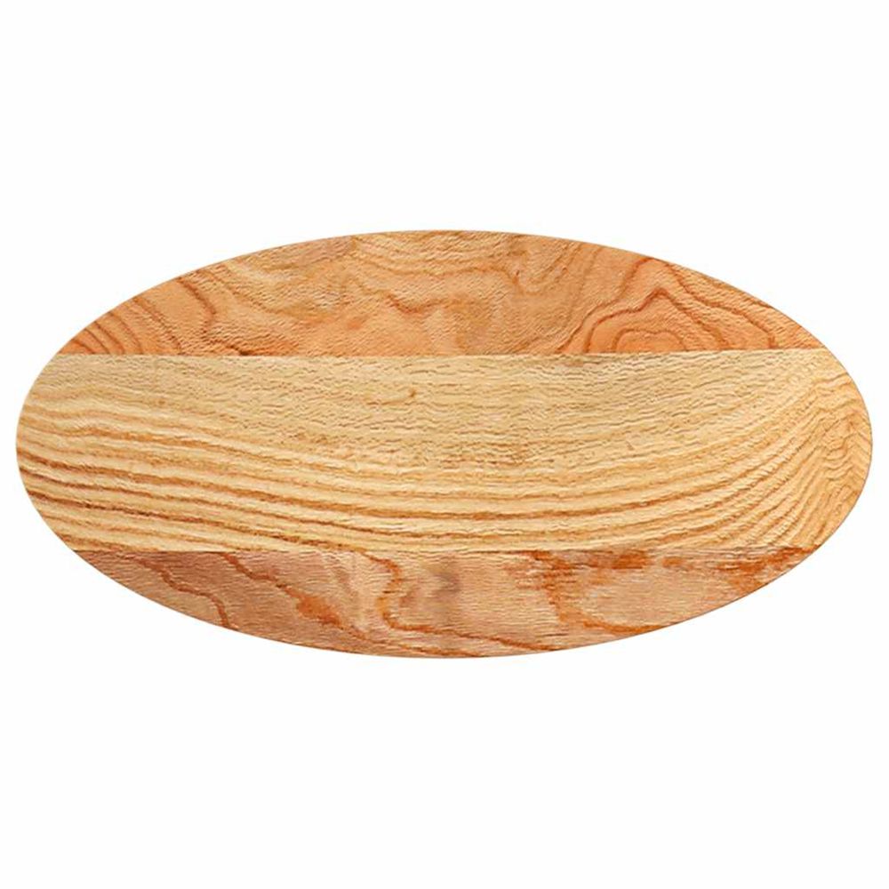 Dessus de table 80x40x4 cm bois de chêne massif ovale