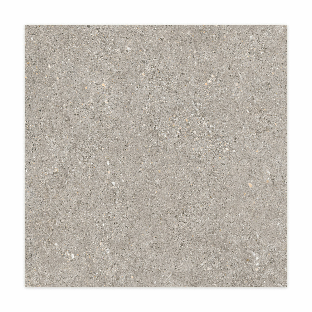 Carrelage effet béton gris cendré 100x100x2 cm arvelis - sol extérieur (vendu par carton de 1 m²) - ro'ma carrelage