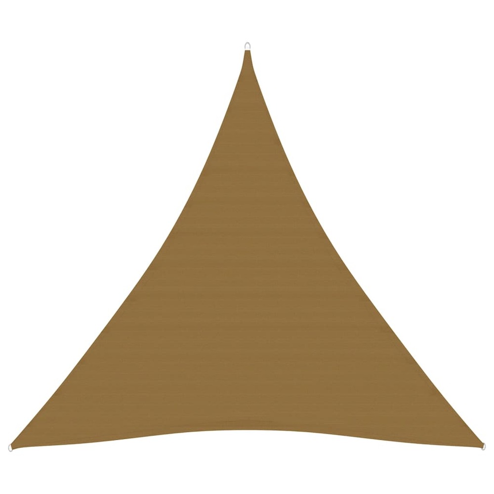 Voile toile d'ombrage parasol 160 g/m² 4,5 x 4,5 x 4,5 m pehd taupe