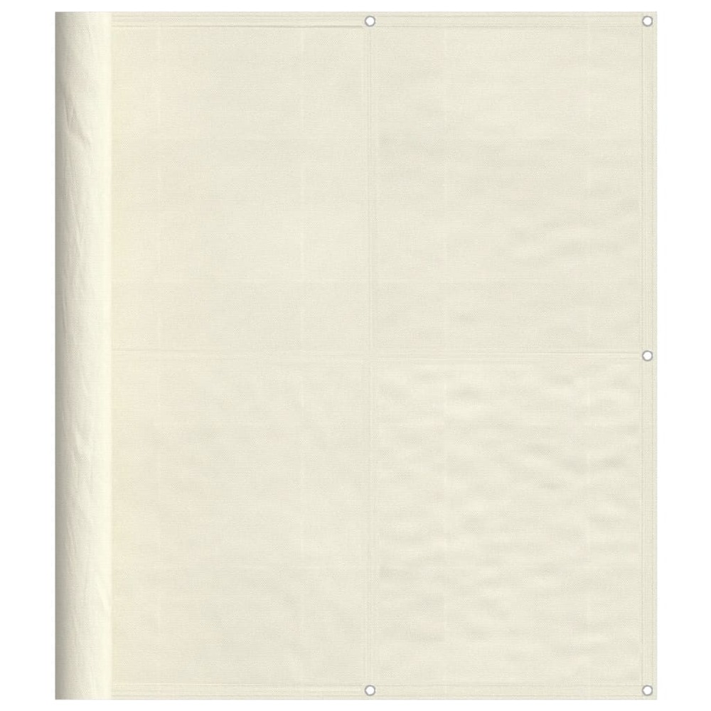 Écran de balcon crème 120x800 cm 100% polyester oxford