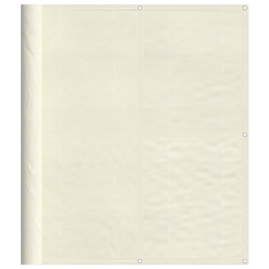 Écran de balcon crème 120x800 cm 100% polyester oxford