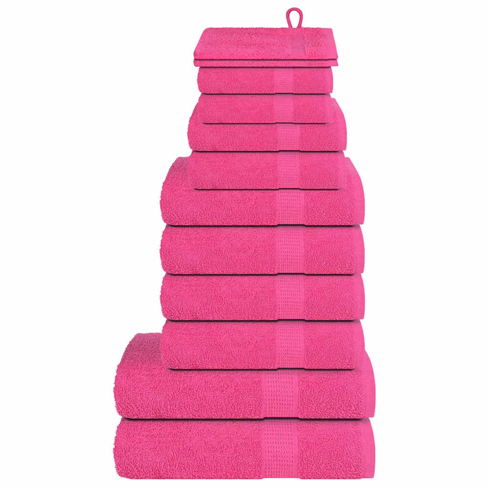 Ensemble de serviettes frogn 12 pcs rose 360 g/m²