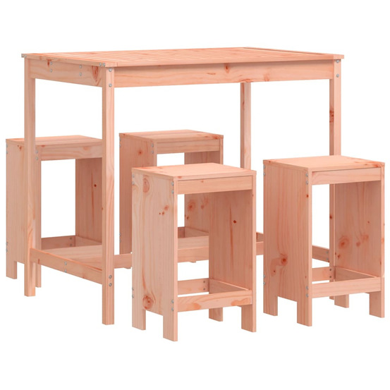 Ensemble de bar de jardin 5 pcs bois massif de douglas