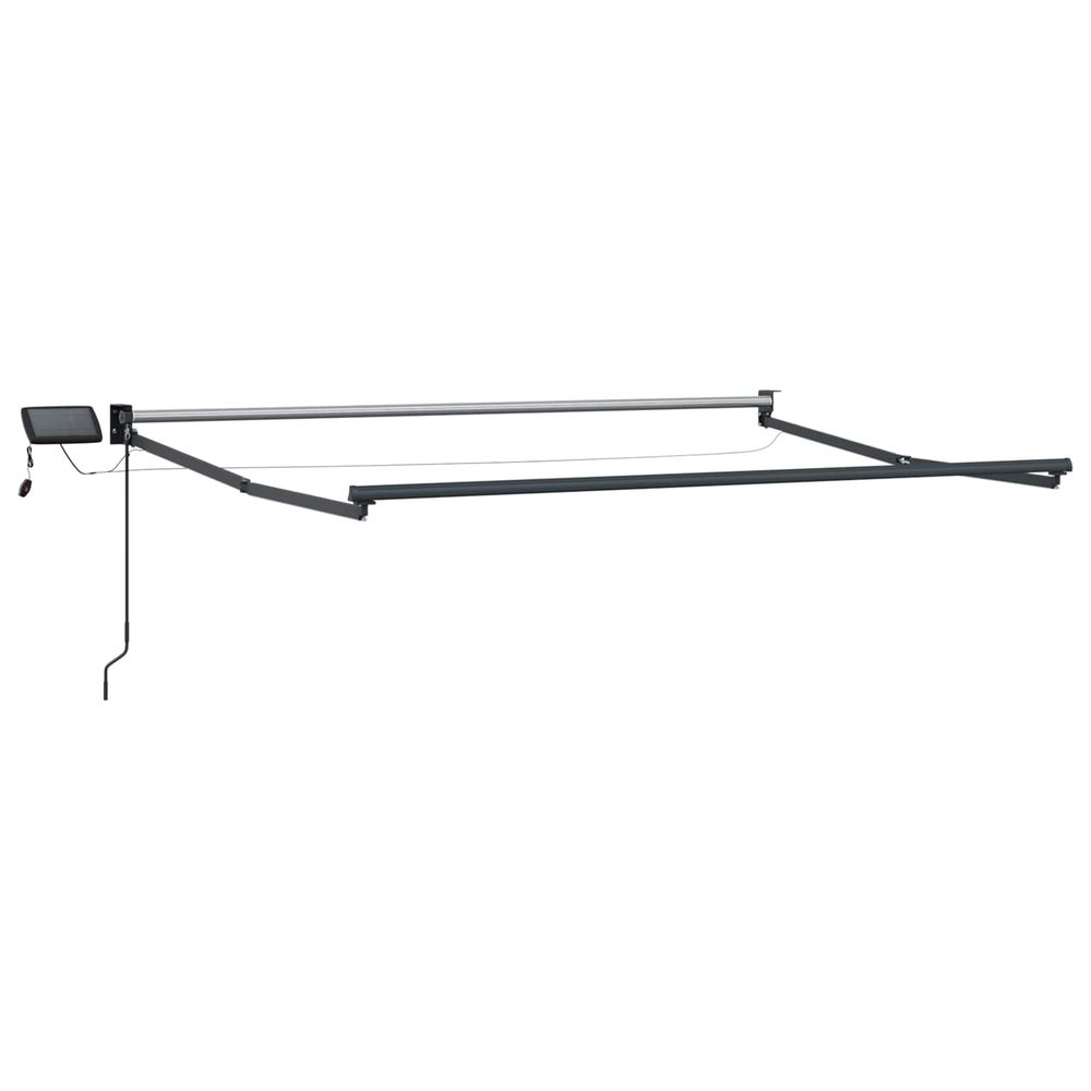 Cadre de store rétractable électrique anthracite 3,5 x 2 m