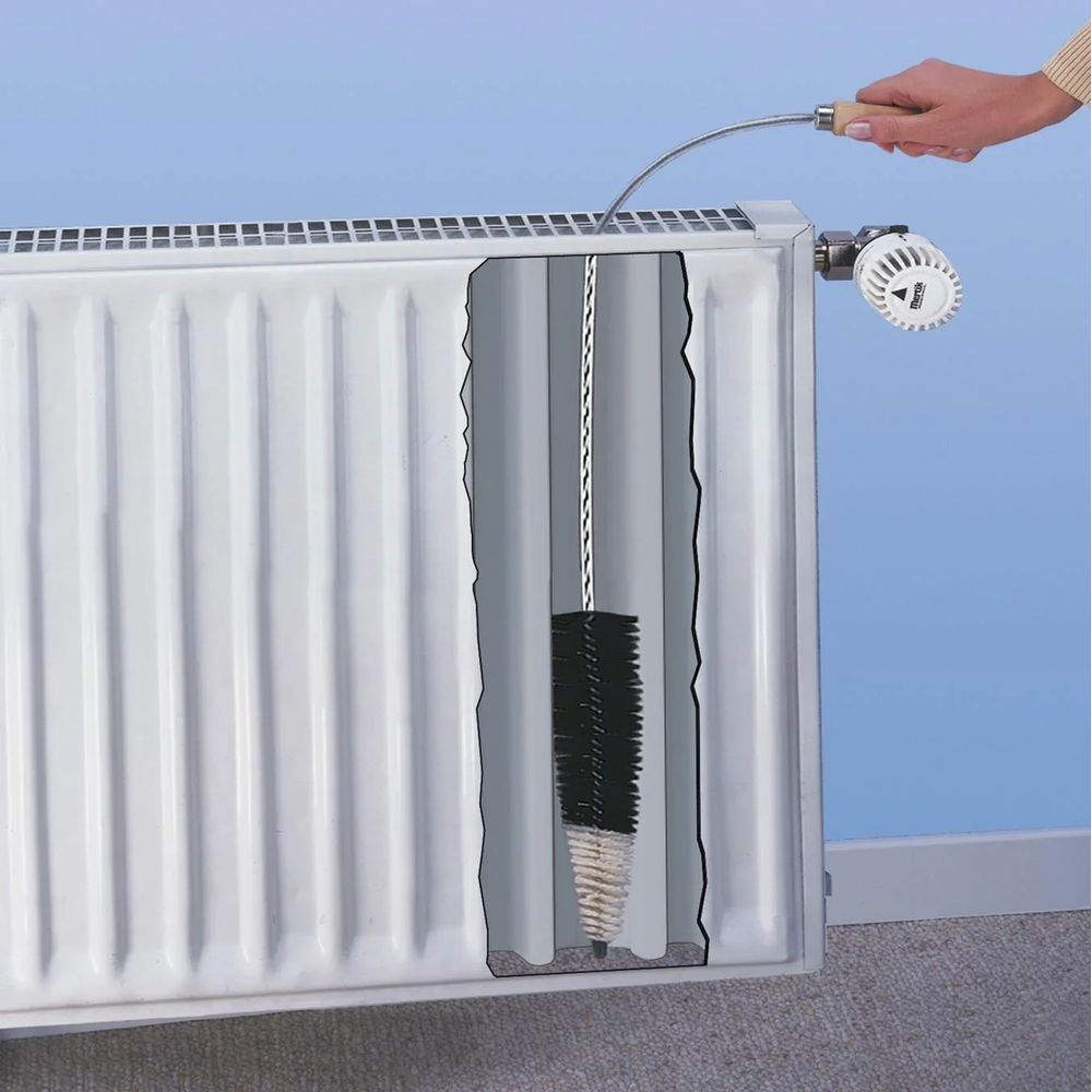 Brosse pour radiateur plat superflex