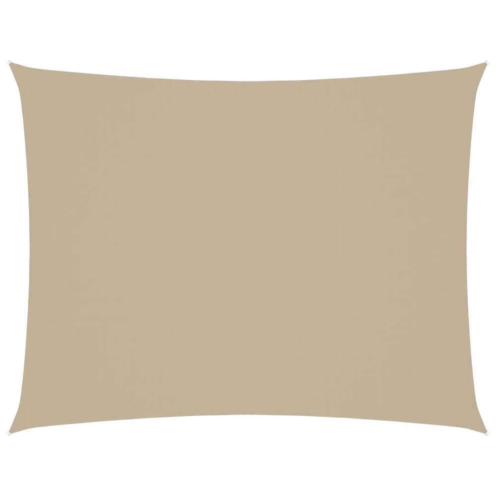 Voile de parasol tissu oxford rectangulaire 3x4 m beige