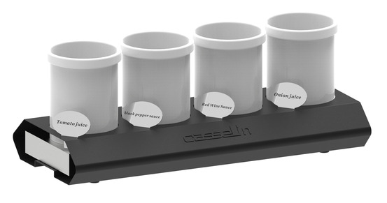 Support à sauces réfrigéré eutectique gn 2/4 - casselin