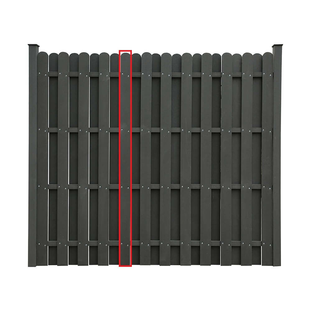 Home deluxe - clôture pare-vue wpc vista - panneau de remplacement i protection contre le regard et le vent protection solaire