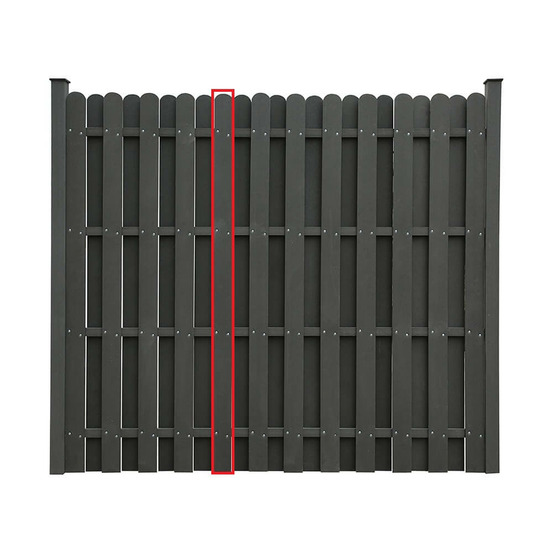 Home deluxe - clôture pare-vue wpc vista - panneau de remplacement i protection contre le regard et le vent protection solaire