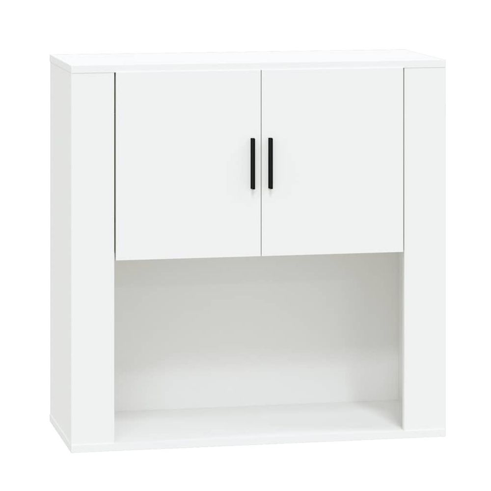 Armoire murale blanc 80x33x80 cm bois d'ingénierie