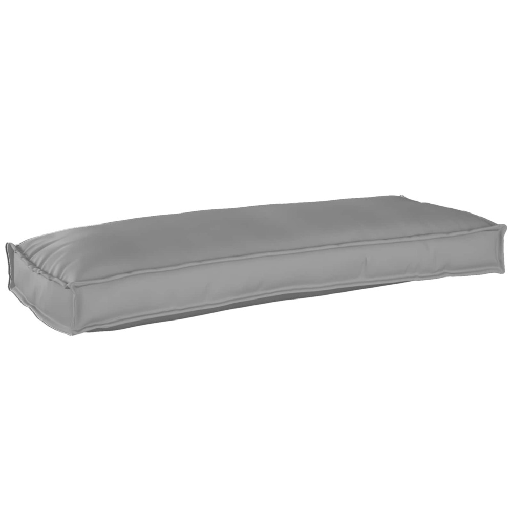 Coussin gris 100 x 40 x 8 cm tissu oxford