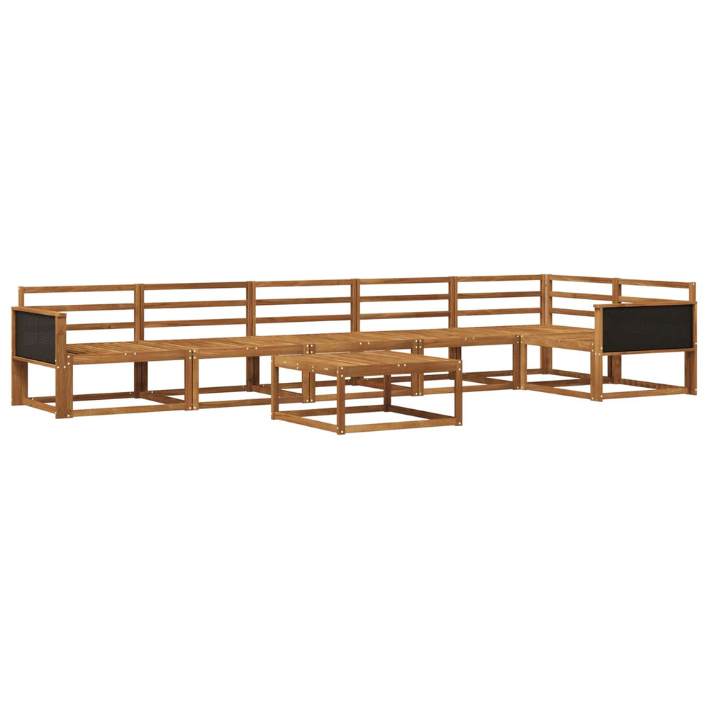 Ensemble de canapés d'extérieur 7 pcs naturel