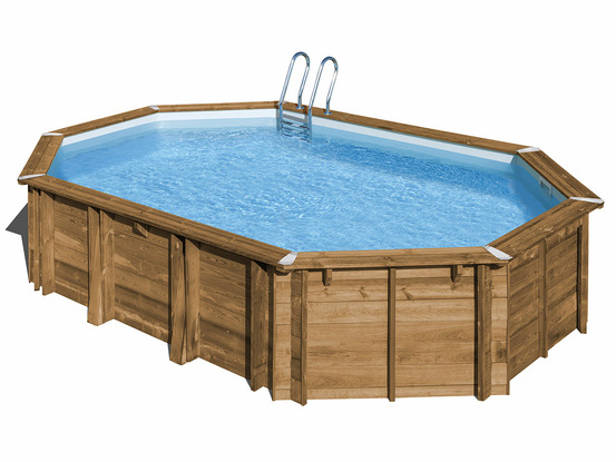 Piscine bois avocado 6,56 x 4,56 x 1,31 m