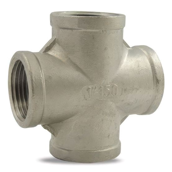 Croix f/f/f/f en inox 316 - 1''1/2