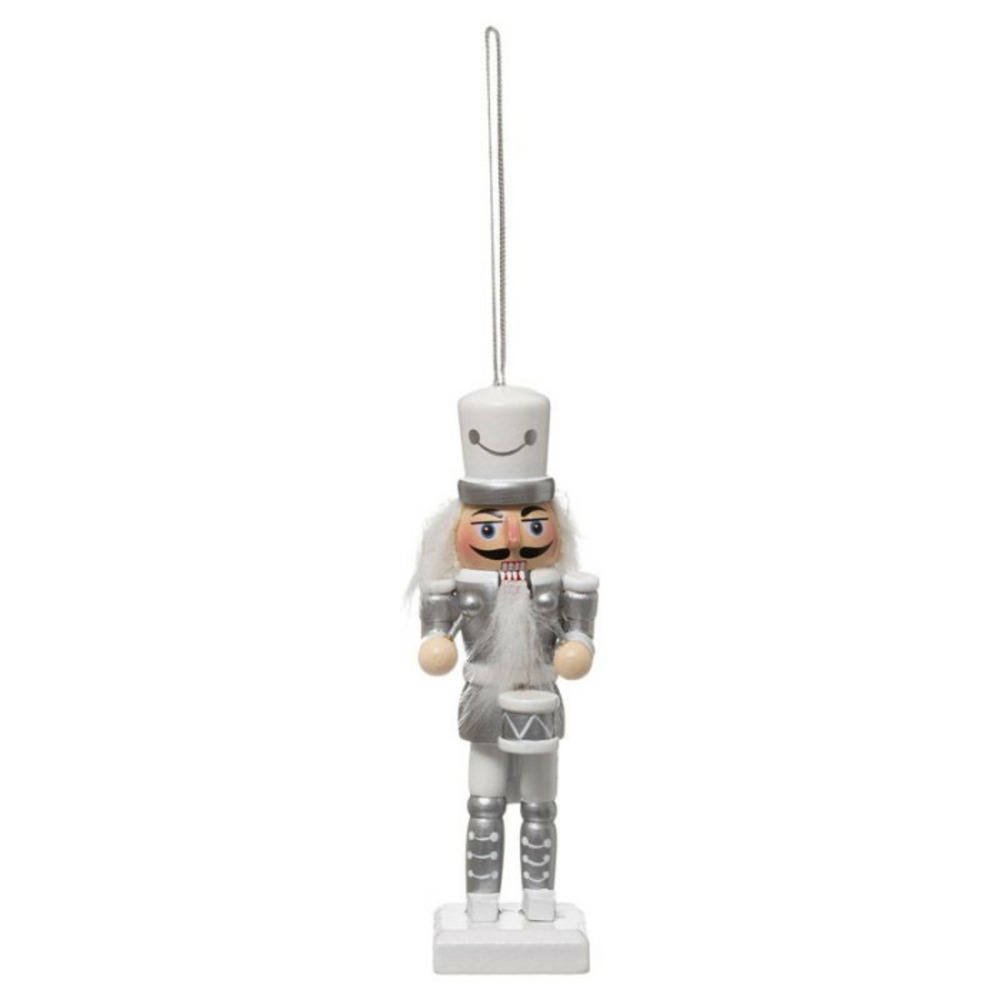 Sujet de noël casse noisette polaire 12cm blanc