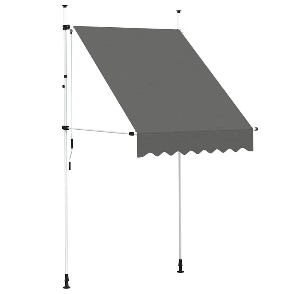 Auvent manuel rétractable 150 cm anthracite