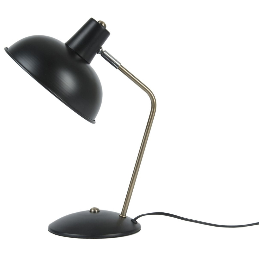 Lampe en métal à poser hood noir
