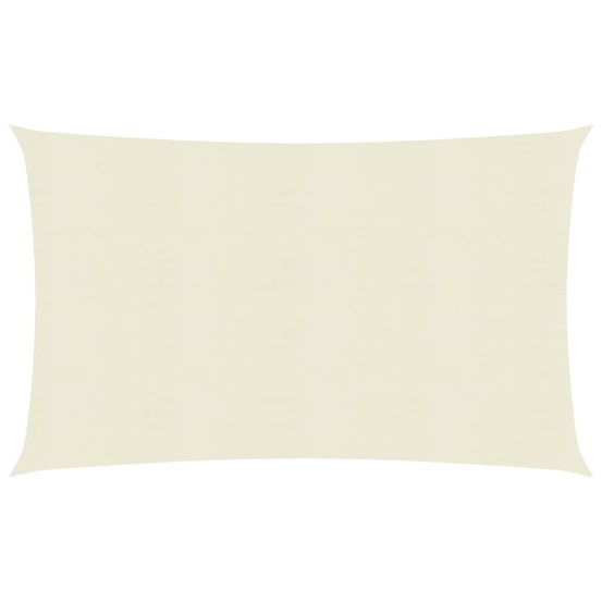 Voile toile d'ombrage parasol 160 g/m² 5 x 7 m pehd crème