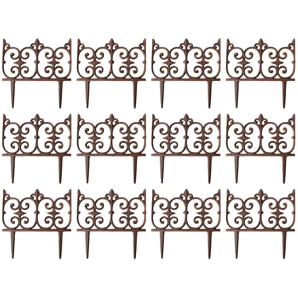 Bordure de jardin en fonte valentine lot de 12