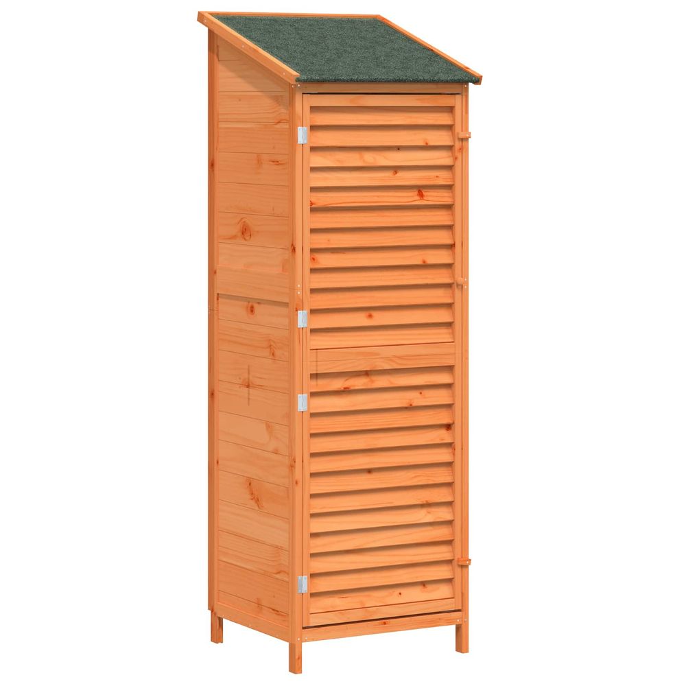 Abri de jardin marron 59 x 56 x 176 cm bois de sapin massif