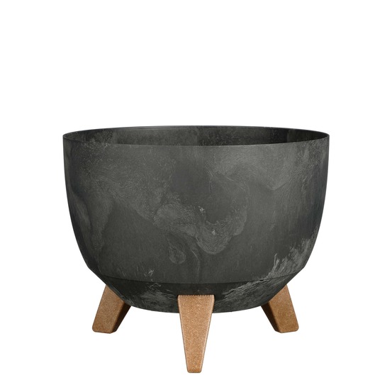 Mica decorations doppio support plante - 18,5 x ø29 cm - jardiniere exterieur grande taille - jardiniere sur pieds - plastique