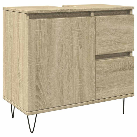 Armoire salle de bain chêne sonoma 65x33x60 cm