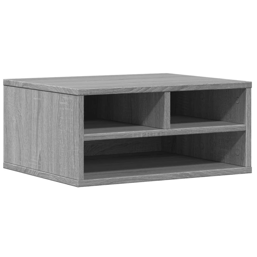 Support d'imprimante sonoma gris 49x40x22,5cm bois d'ingénierie