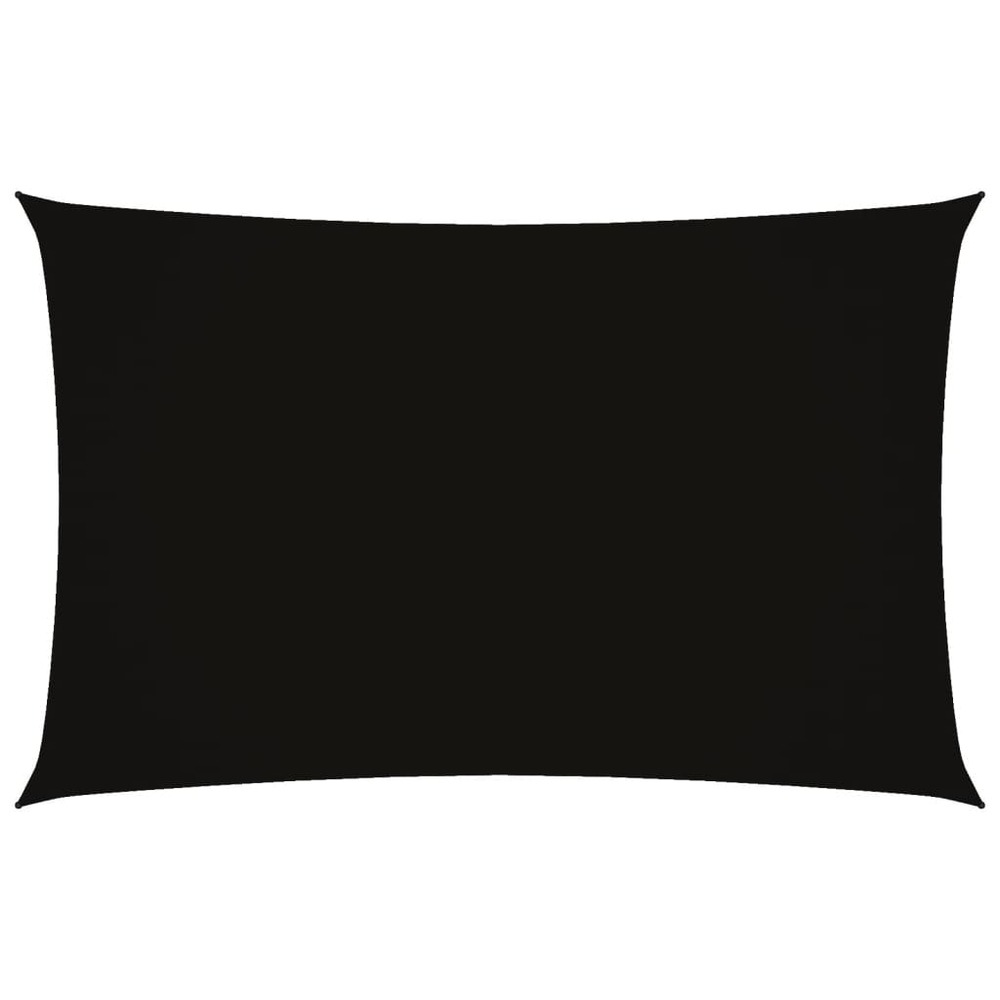 Voile de parasol tissu oxford rectangulaire 2x5 m noir