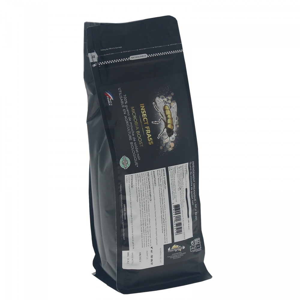 Insect frass - guano d'insectes en sachet de 500gr
