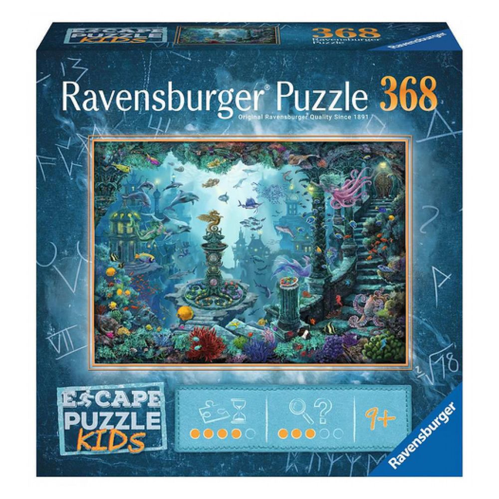 368 pcs escape puzzle au royaume sous marin