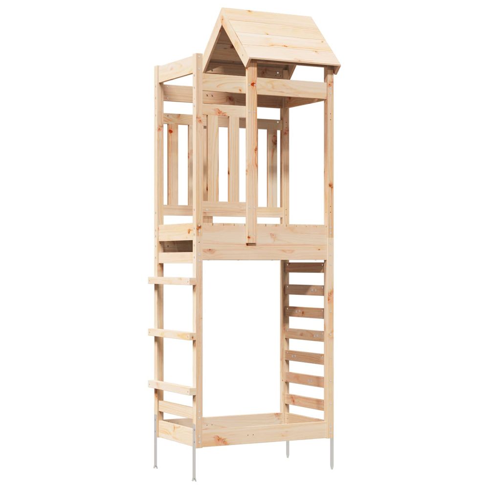 Tour de jeu marron 52,5 x 85 x 238 cm pin massif