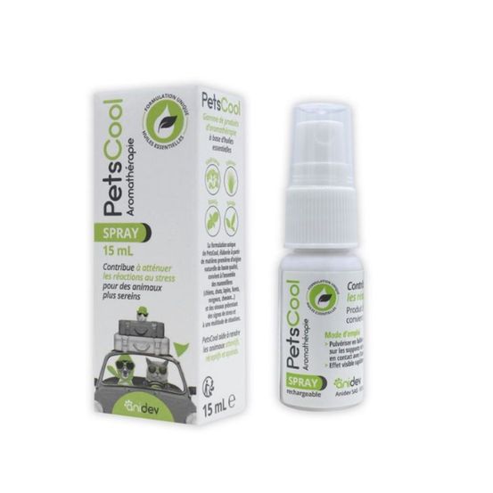 Petscool spray anti stress chien et chat 15 ml