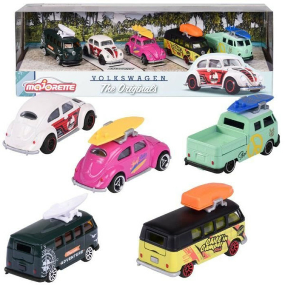 Lot de 5 voitures en métal volkswagen the originals