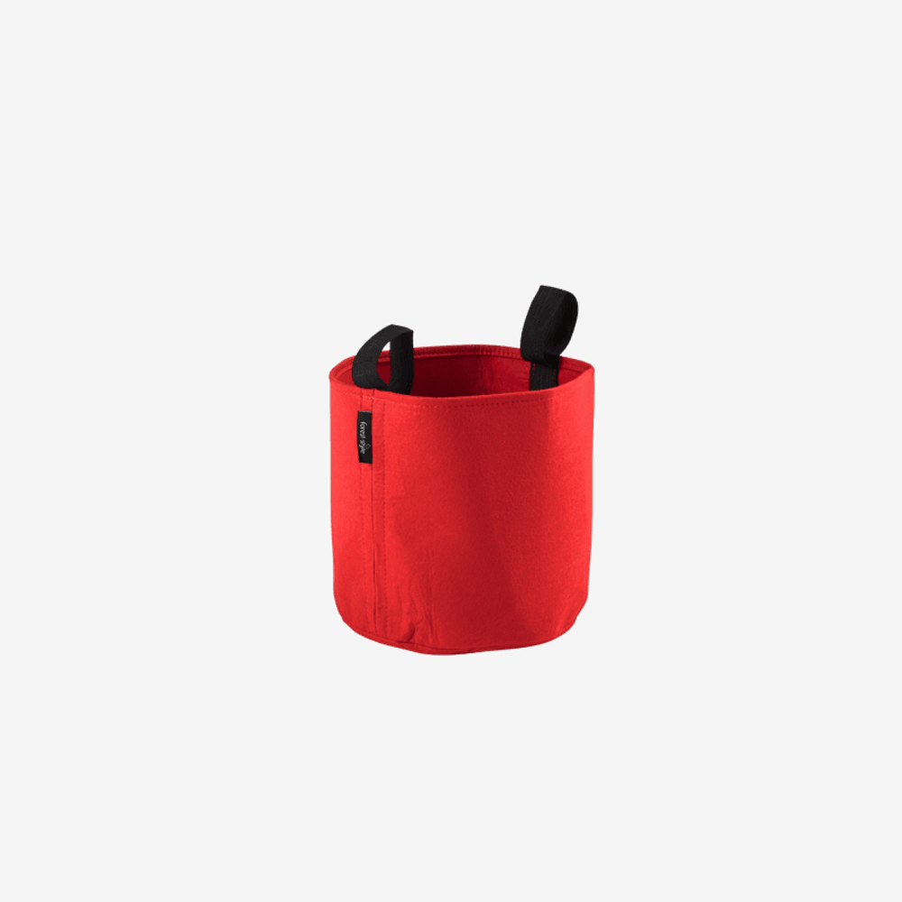 Sac plantation feutre géotextile 25 cm 12,3 l rouge cerland