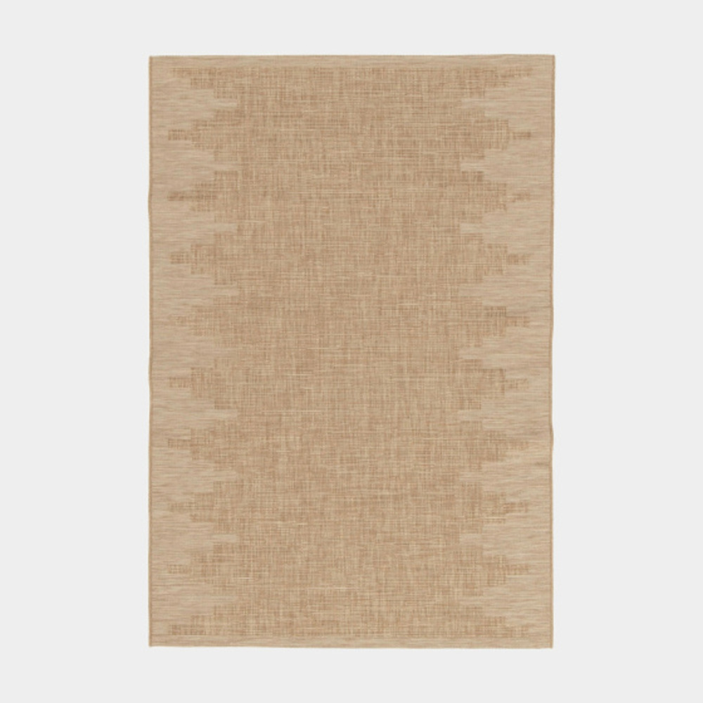 Tapis d'extérieur ou d'intérieur aspect naturel - amaya - beige - 80 x 150 cm