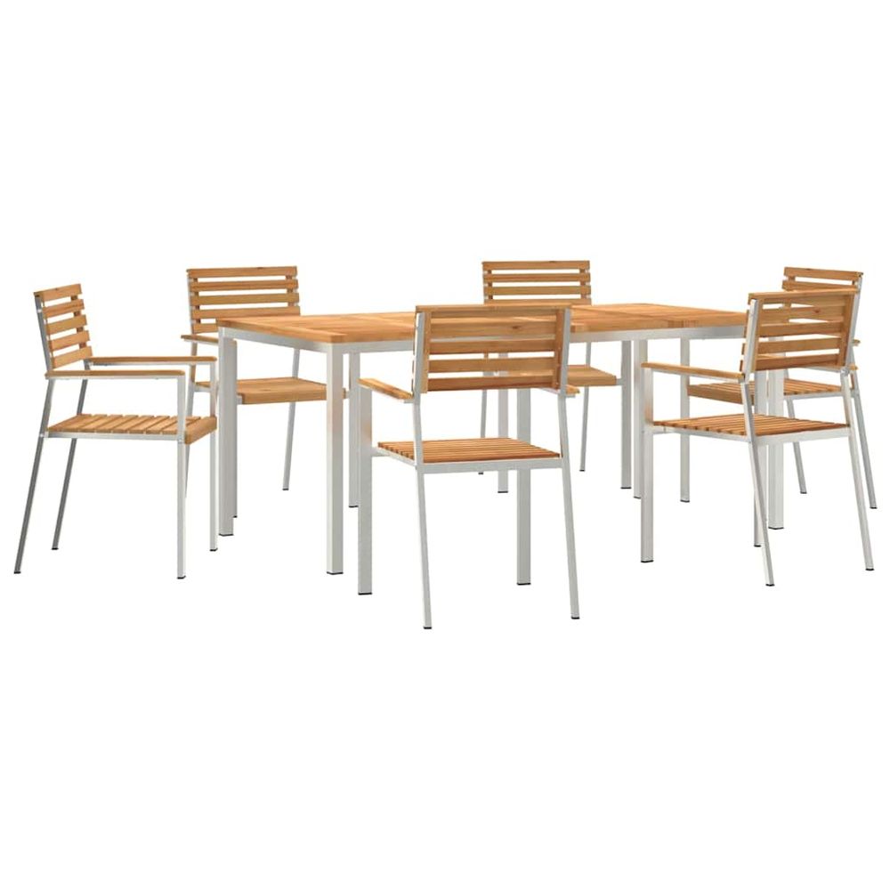 Ensemble de salle à manger pour jardin 7 pc