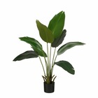 Mica decorations plante artificielle bananenboom - 30x30x110 cm - polypropylène - vert