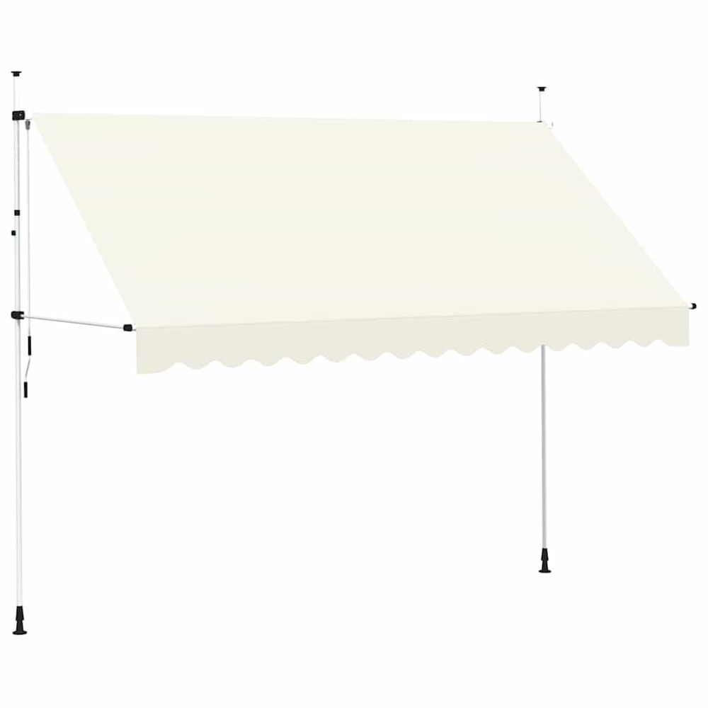 Auvent manuel rétractable 350 cm crème