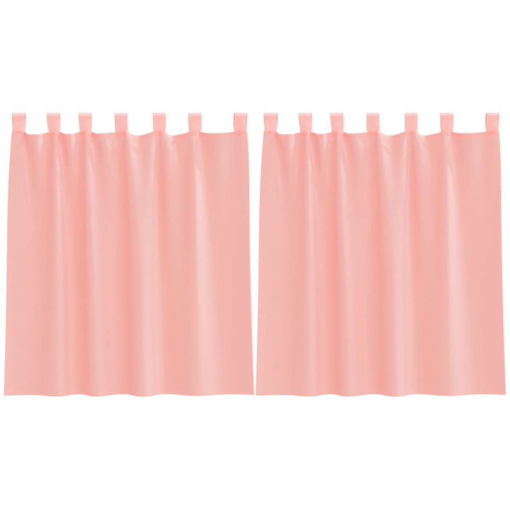 Rideaux en voile avec passe-tringles 2 pcs rose