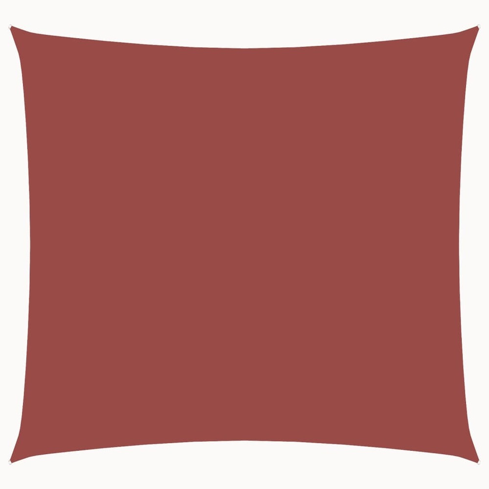 Voile de parasol tissu oxford carré 6x6 m terre cuite