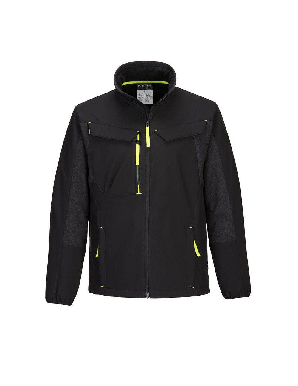 Veste softshell wx3 eco hybrid (2 couches) couleur : noir taille xl - portwest