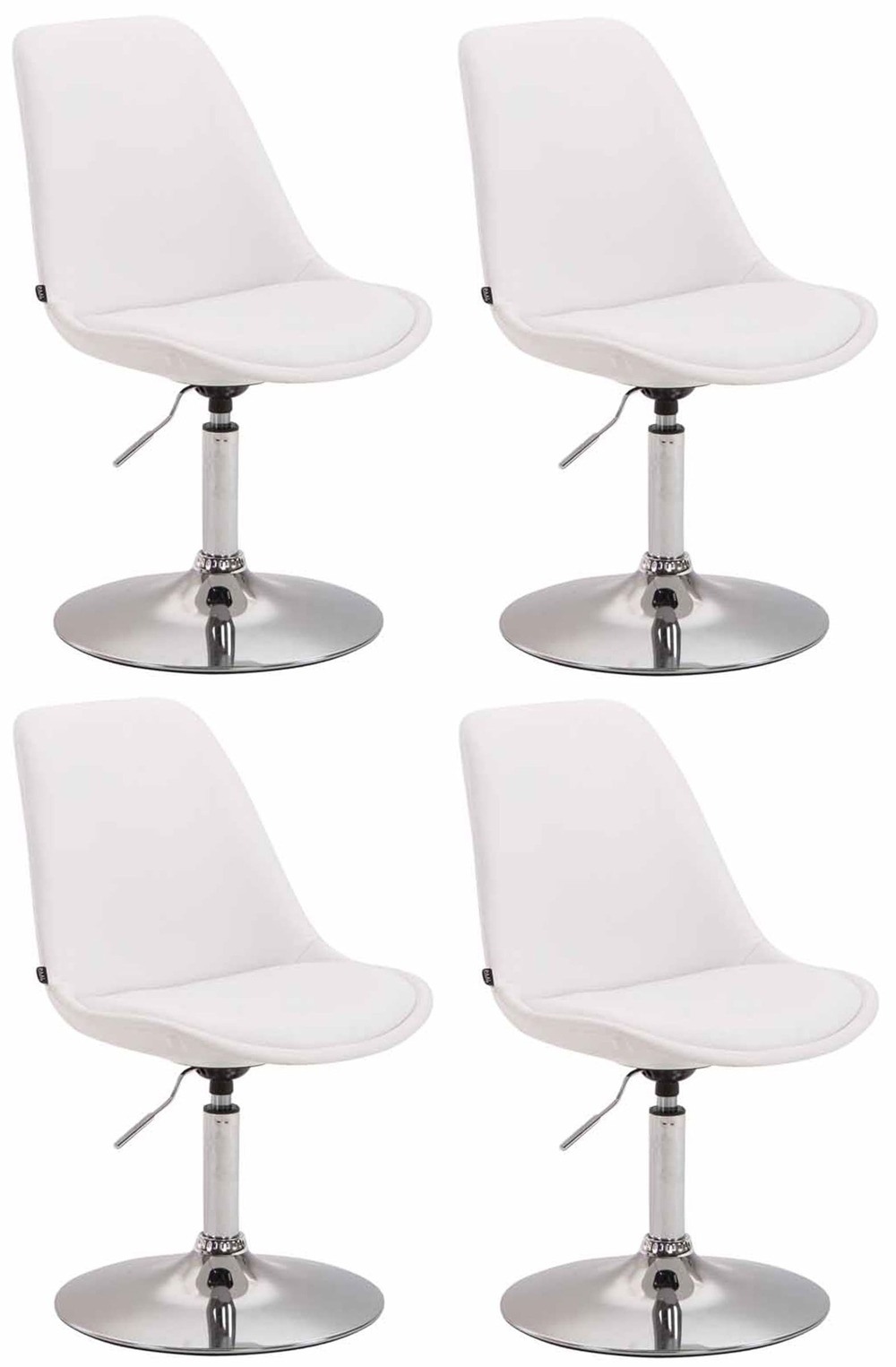 Lot de 4 chaises de salle à manger maverick c simili cuir
