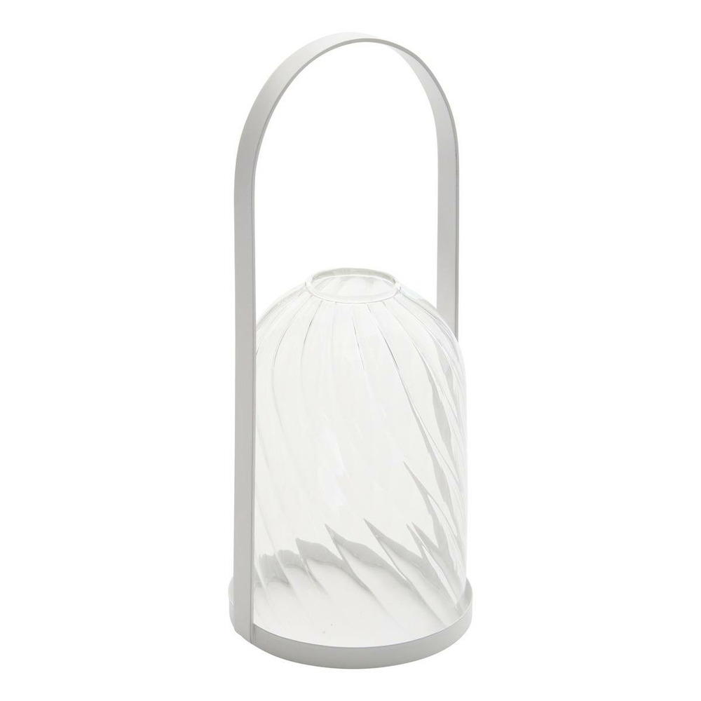 Lanterne fleur de rose h20cm