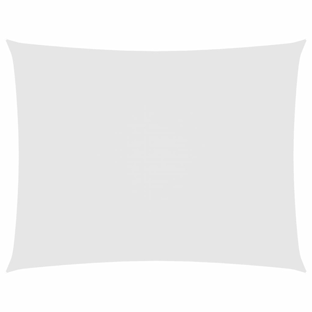 Voile de parasol tissu oxford rectangulaire 5x7 m blanc