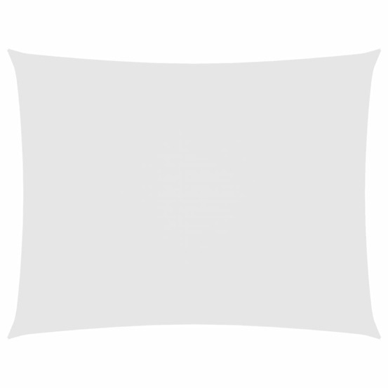 Voile de parasol tissu oxford rectangulaire 5x7 m blanc