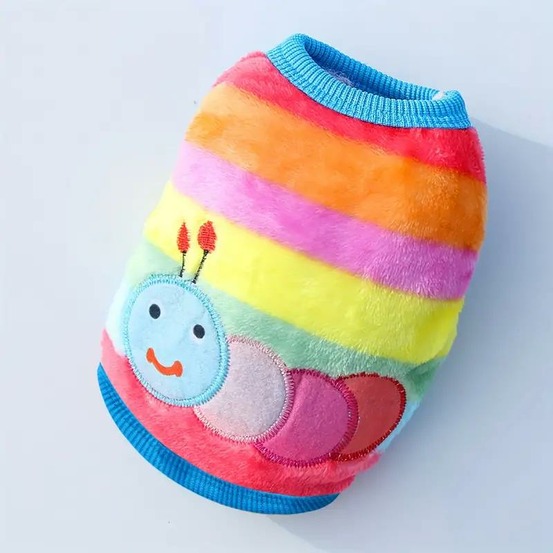 Pull arc - en - ciel, mignon pour chien