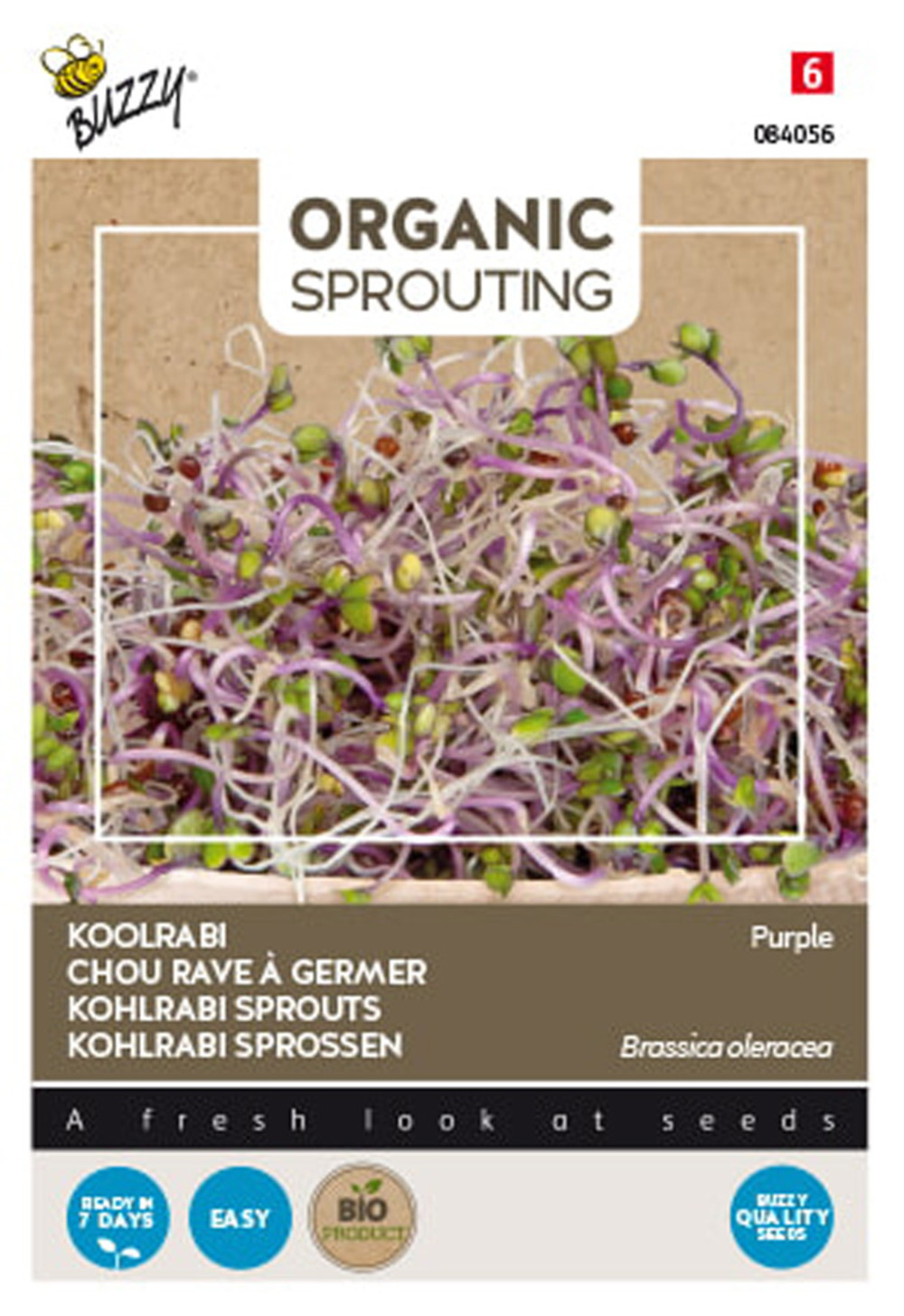 Buzzy organic sprouting chou rave violet (bio) - ca. 20 gr (livraison ...