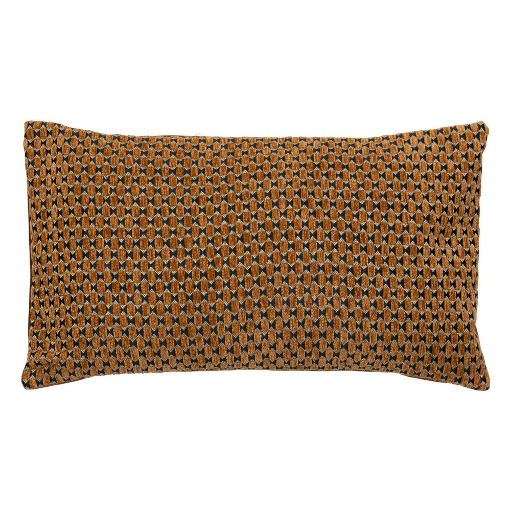 Coussin jacquard zaika marron 30x50cm