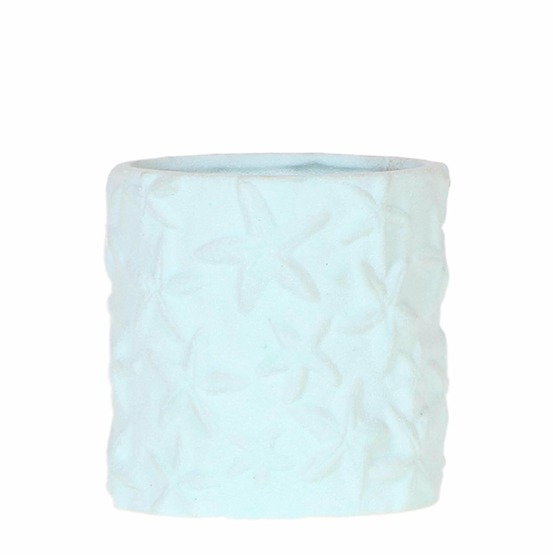 Pot décoratif étoile de mer - bleu - ø9cm