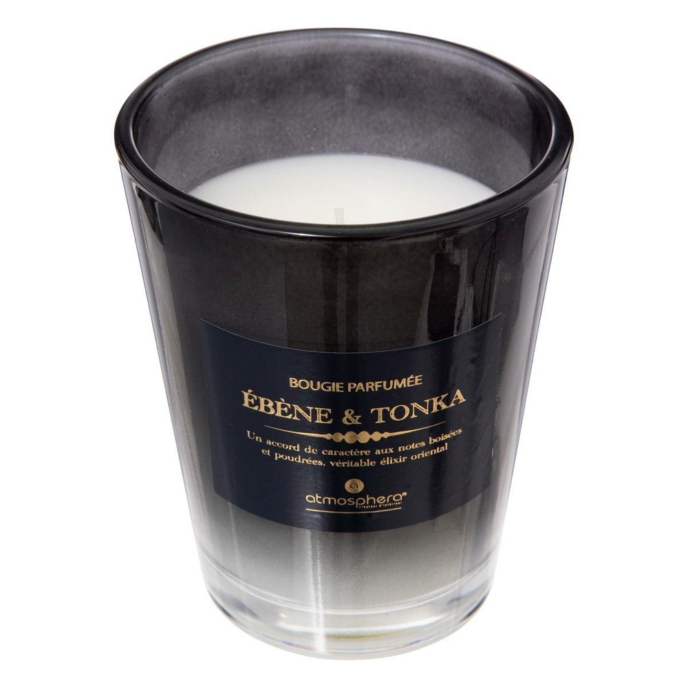 Bougie parfumée alma 270g pot verre fève tonka
